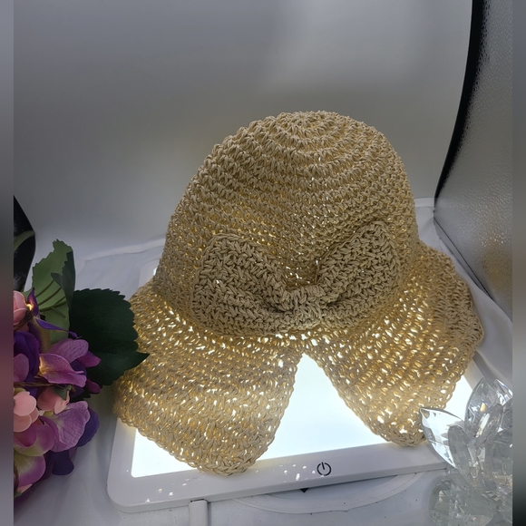 Bundle-Summer Sombrero -Straw Crochet Sun or Beach Hat, Handmade Vintage main image 10
